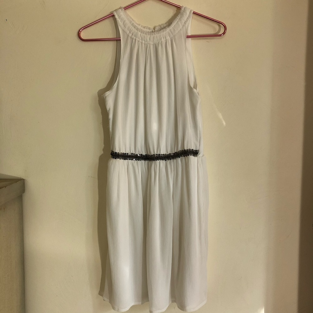 NWT Zara white chiffon dress